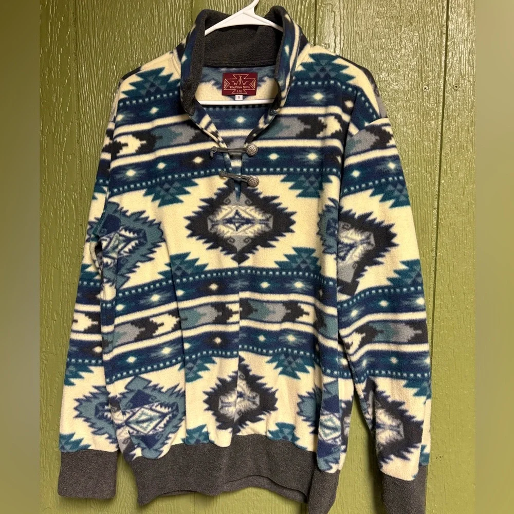 Western Wits Llc Pullover Aztec Fleece Small - Picture 1 of 4